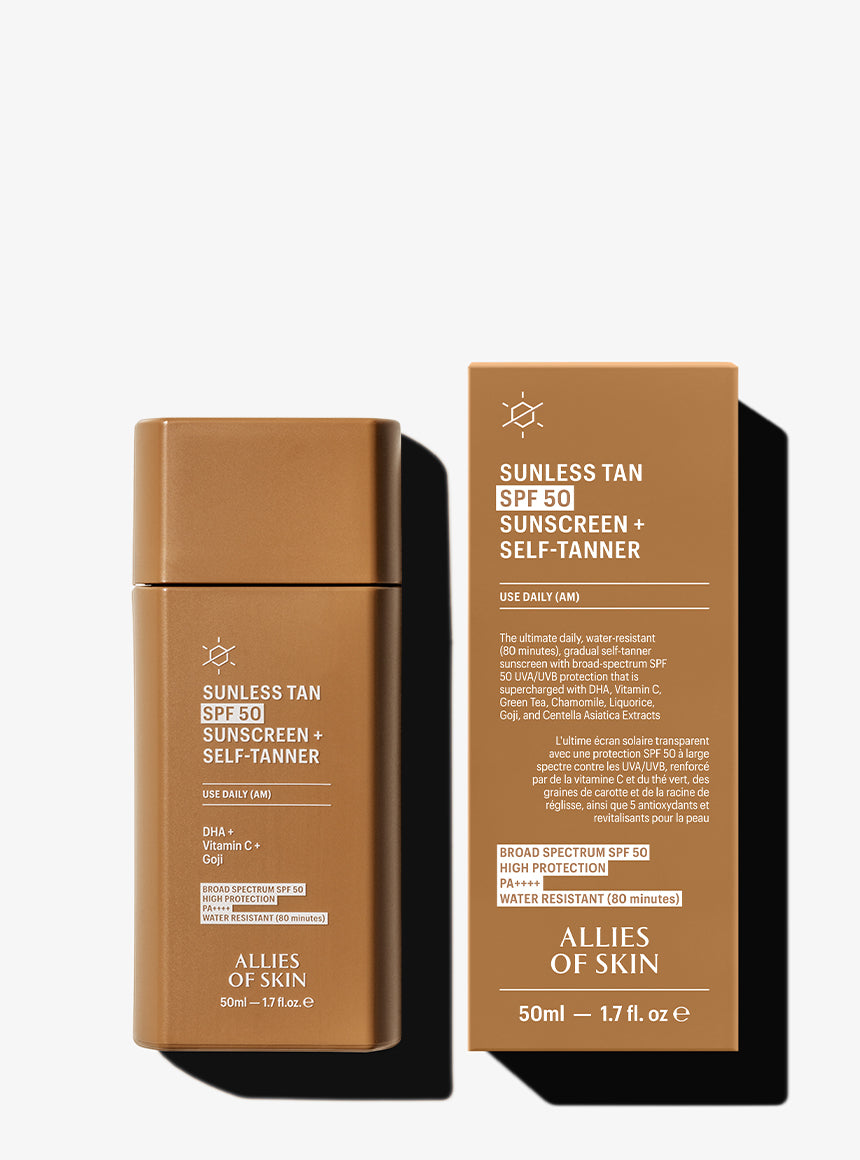 Sunless Tan SPF 50 Sunscreen + Self-Tanner
