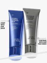 skin care routine cleanser